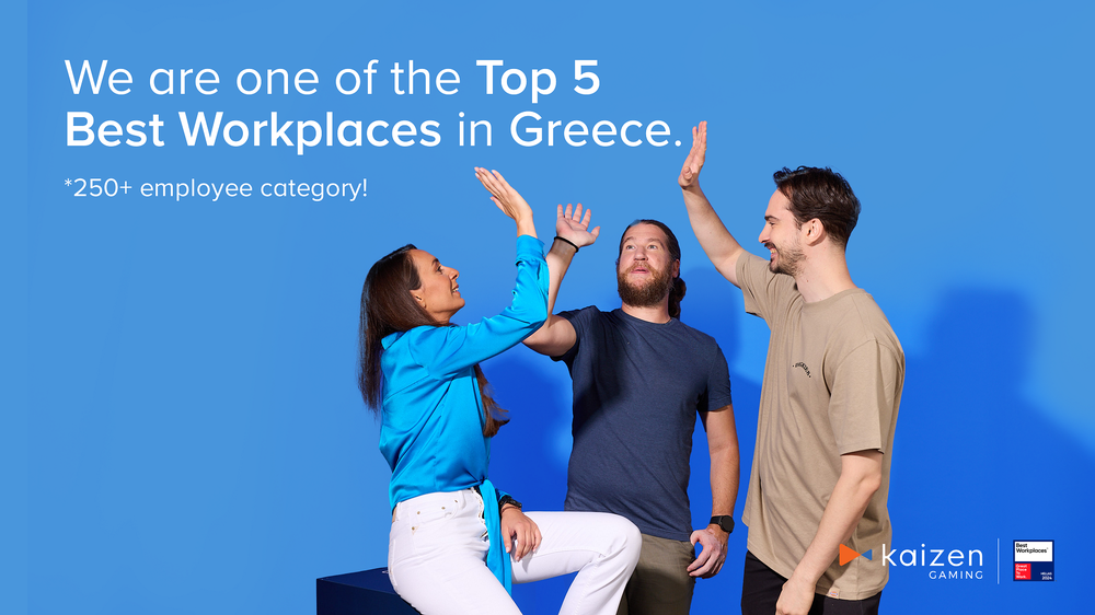 Η Kaizen Gaming ανάμεσα στα 5 Best Workplaces στην Ελλάδα