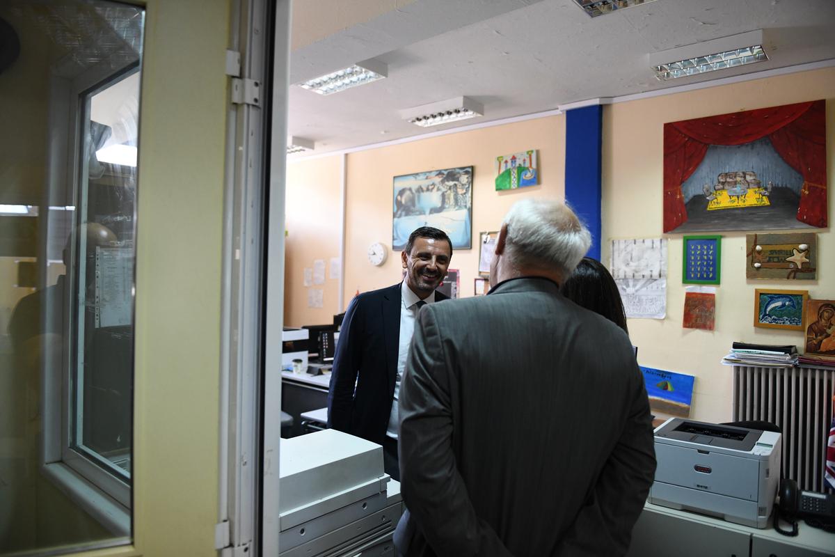 Επίσκεψη του Υφυπουργού Προστασίας του Πολίτη Ανδρέα Νικολακόπουλου, στο Ειδικό Σωφρονιστικό Κατάστημα Νέων Αυλώνα, με αφορμή την έναρξη της νέας Σχολικής χρονιάς