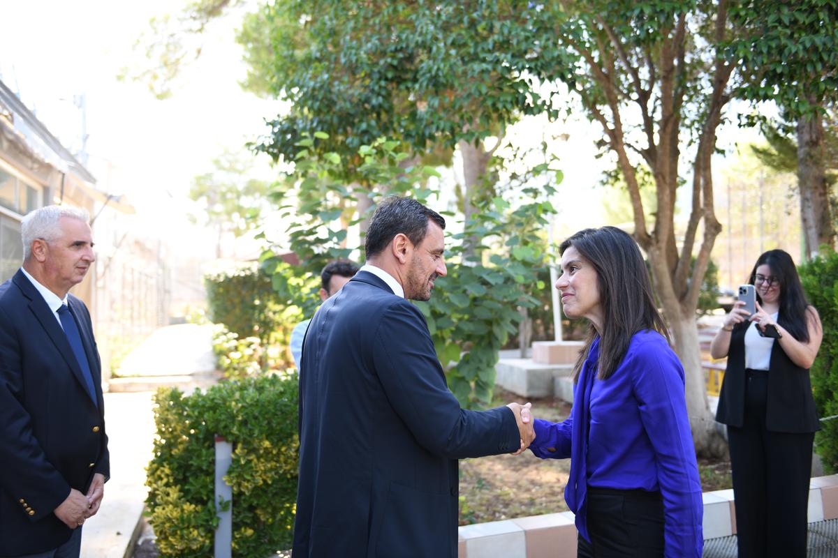 Επίσκεψη του Υφυπουργού Προστασίας του Πολίτη Ανδρέα Νικολακόπουλου, στο Ειδικό Σωφρονιστικό Κατάστημα Νέων Αυλώνα, με αφορμή την έναρξη της νέας Σχολικής χρονιάς