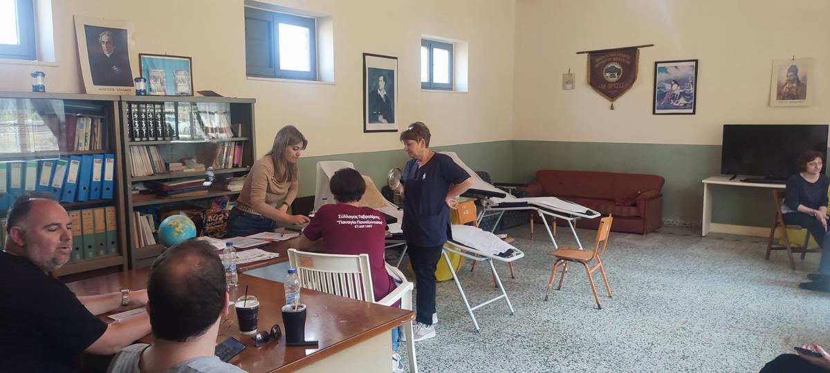 Εθελοντική αιμοδοσία από τον Σύλλογο Περιθωρίου “Οι Βρύσες“