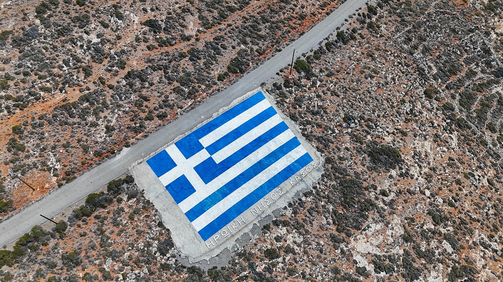 Στιγμιότυπο από την εκπομπή στην Κάσο