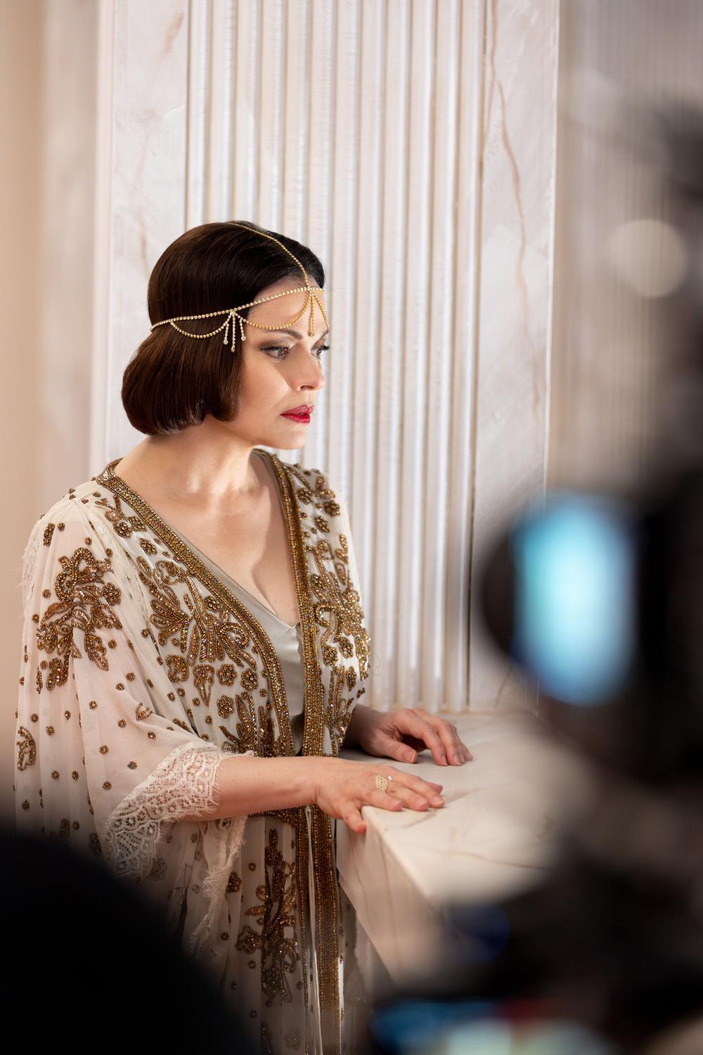 Backstage φωτογραφία από τα γυρίσματα του Grand Hotel