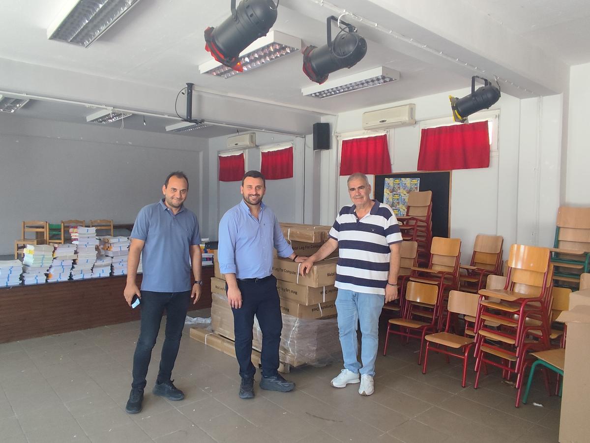Νέος σχολικός εξοπλισμός στα Δημοτικά Σχολεία της Καλαμπάκας σε συνεργασία του Δήμου Μετεώρων και της ΚΤΥΠ Α.Ε