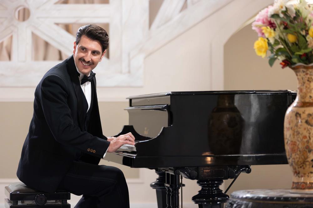 Backstage φωτογραφία από τα γυρίσματα του Grand Hotel