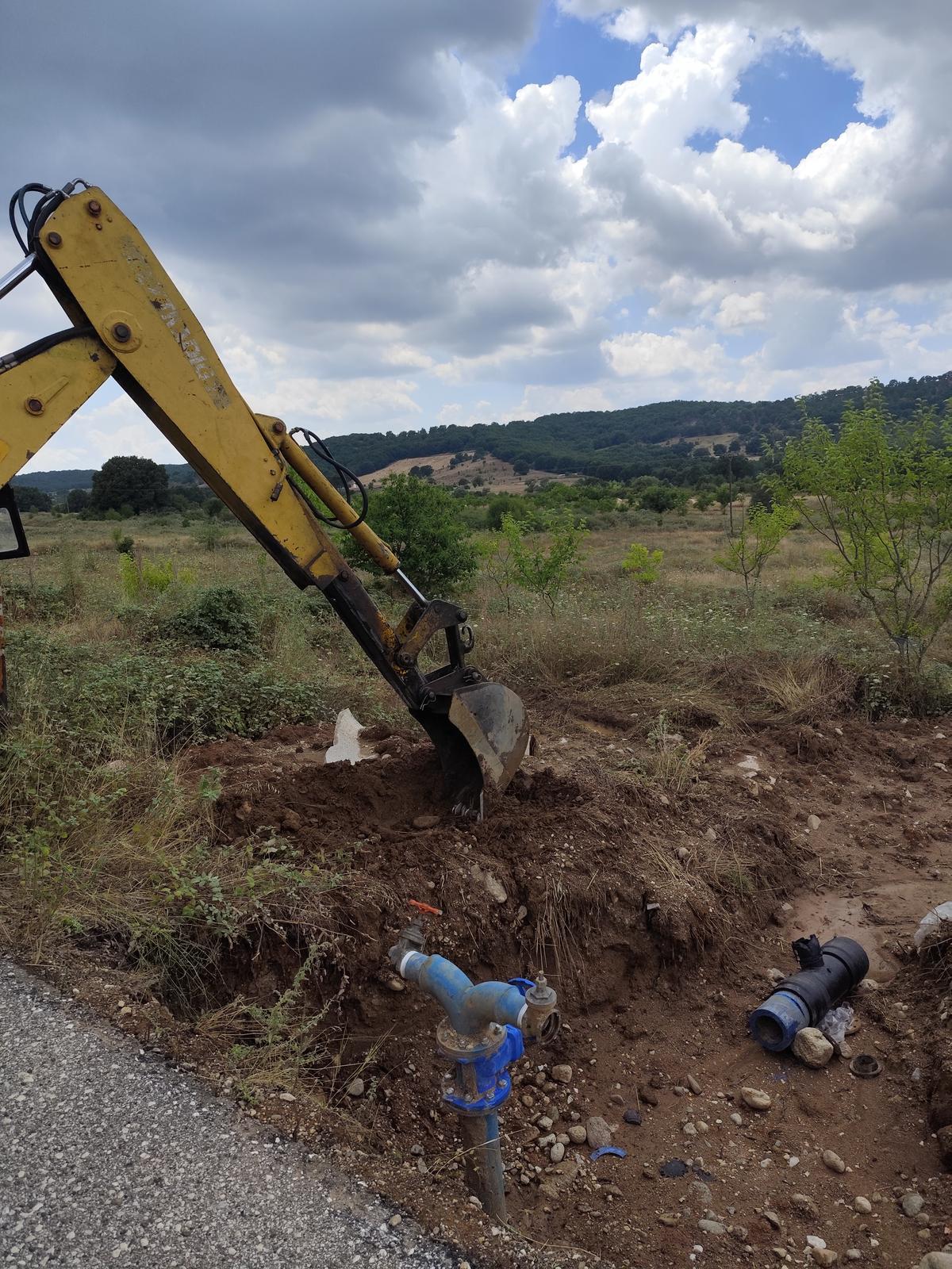 Εργασίες αποκατάστασης στο αρδευτικό δίκτυο της Λίμνης Λογγά