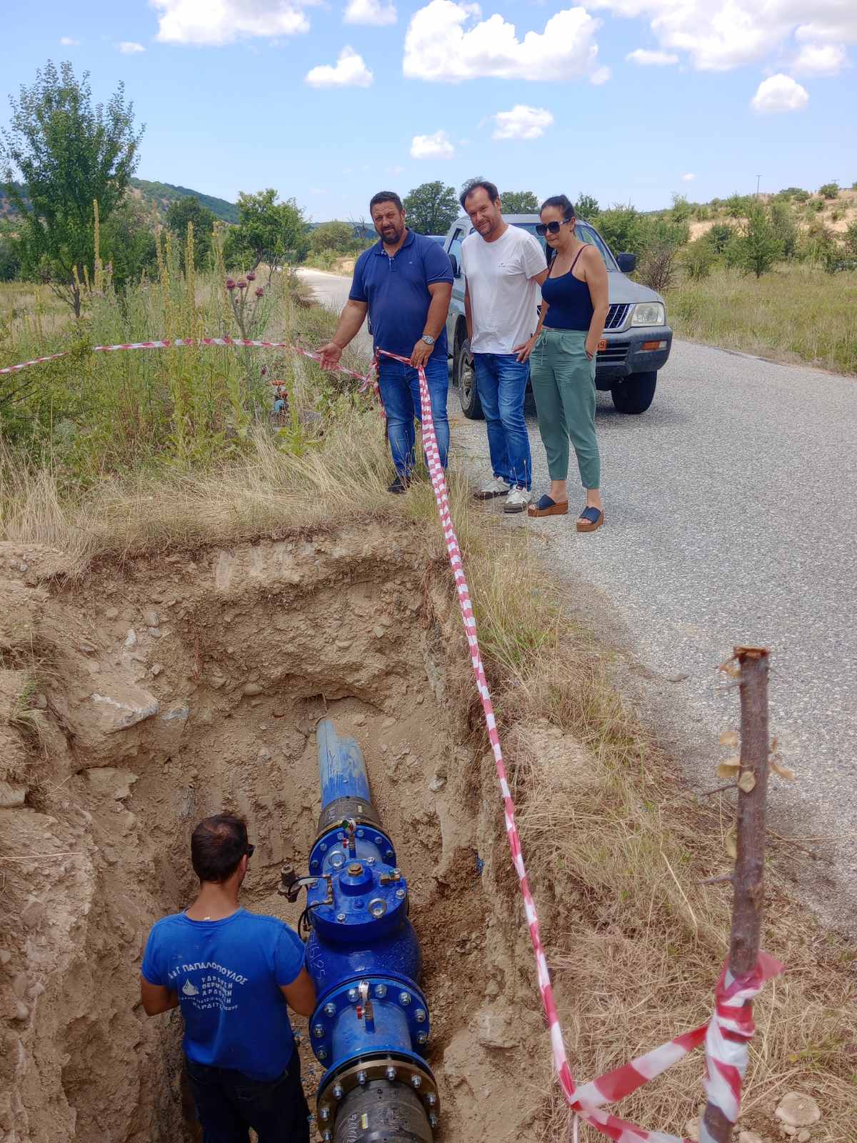Εργασίες αποκατάστασης στο αρδευτικό δίκτυο της Λίμνης Λογγά