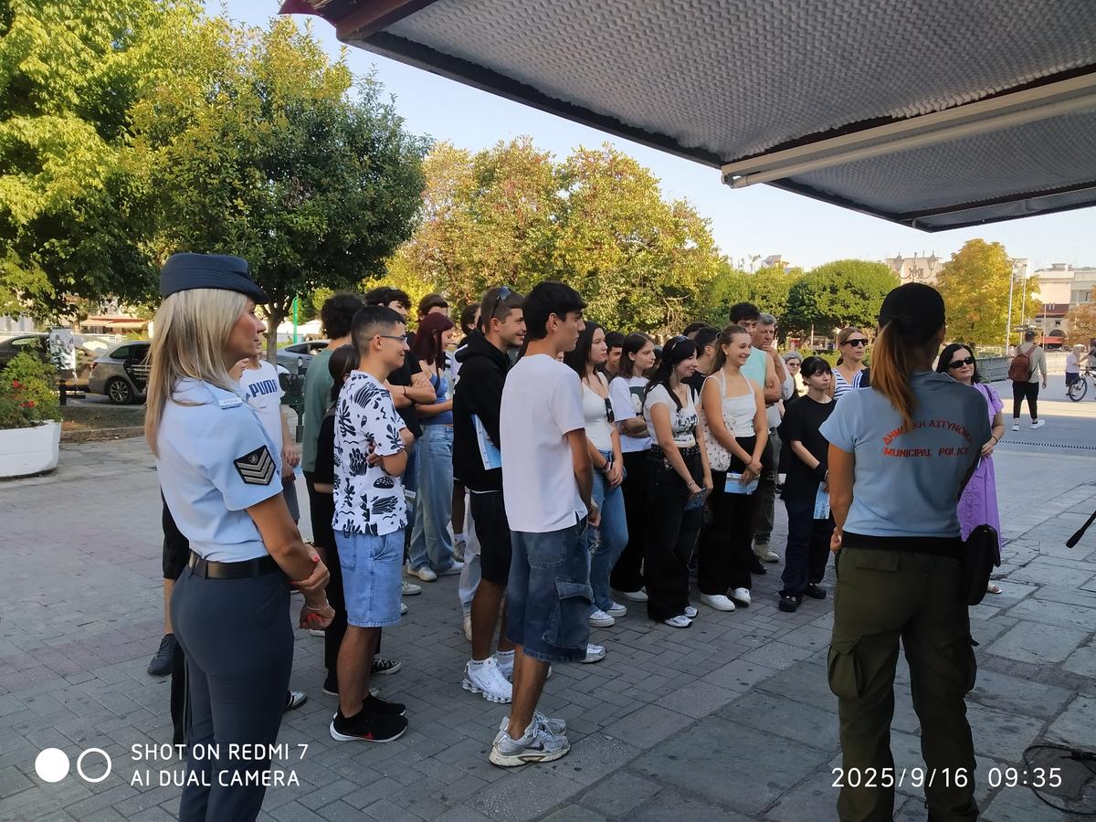 Μαθητές του Μουσικού Σχολείου Τρικάλων σε δράση οδικής ασφάλειας για την Ευρωπαϊκή Εβδομάδα Κινητικότητας