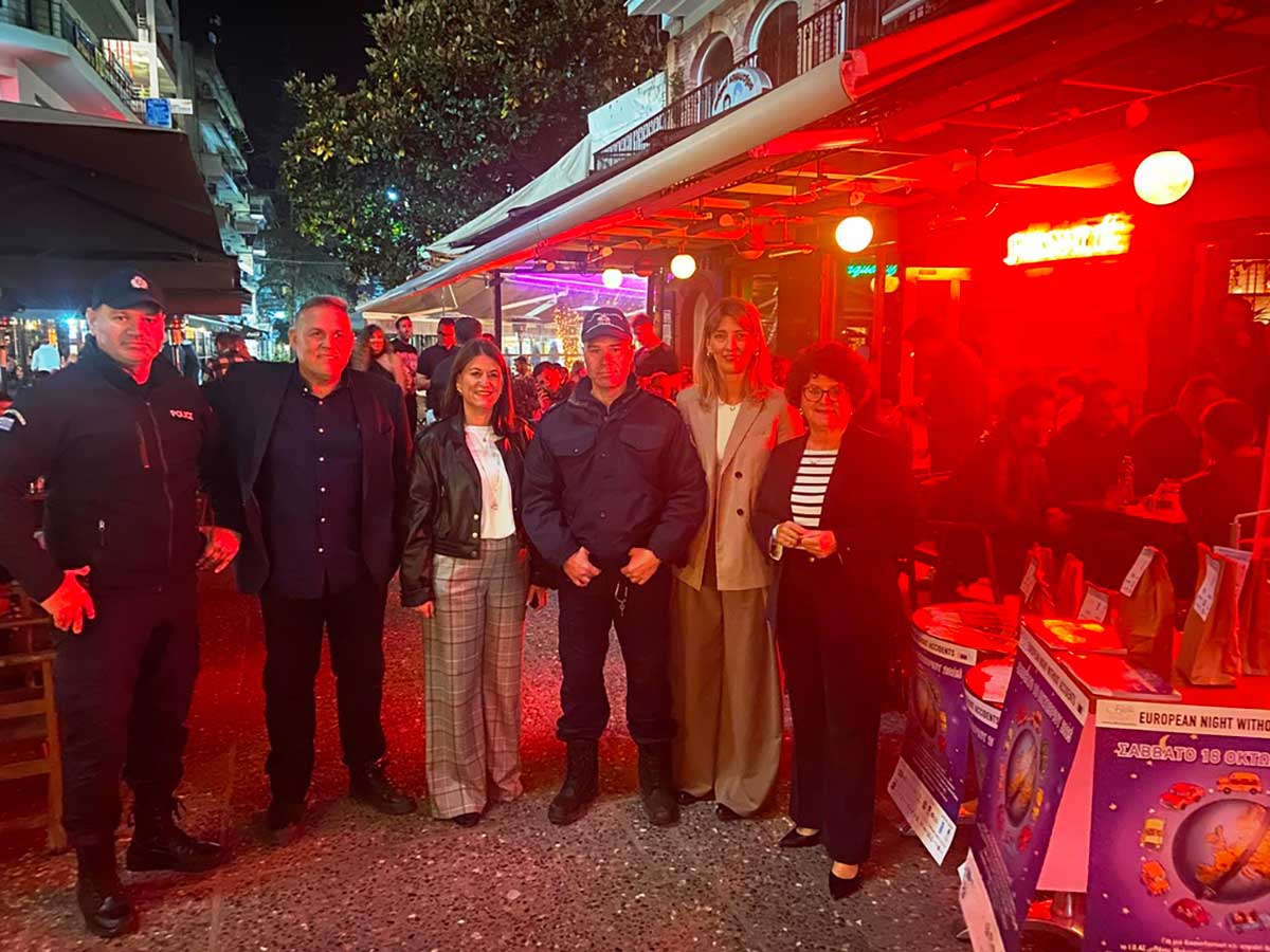 Δράση «Νύχτα χωρίς ατυχήματα» στα Τρίκαλα με το μήνυμα «Αλκοόλ και οδήγηση δεν πάνε μαζί»