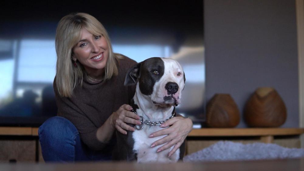 Στιγμιότυπο από την εκπομπή Pet Stories με τον Στέλιο Ρόκκο και τη Λελέ Γκόφα.