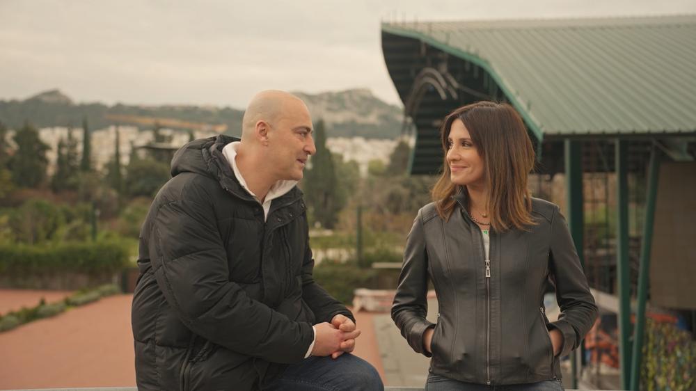 Στιγμιότυπο από την εκπομπή Πάμε μια βόλτα με τον Θανάση Αλευρά
