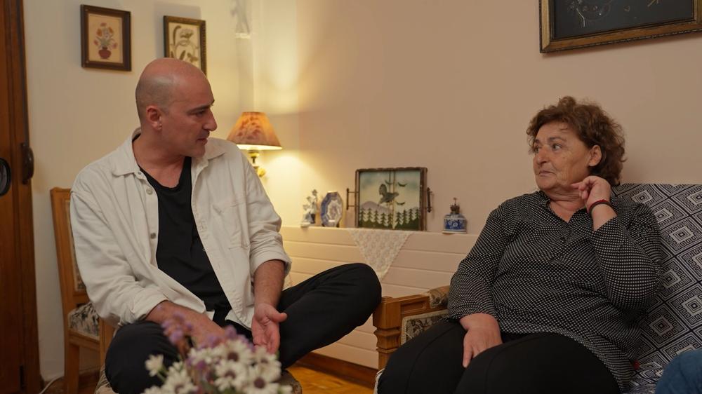 Ο Θανάσης Αλευράς με τη Νίκη Λυμπεράκη