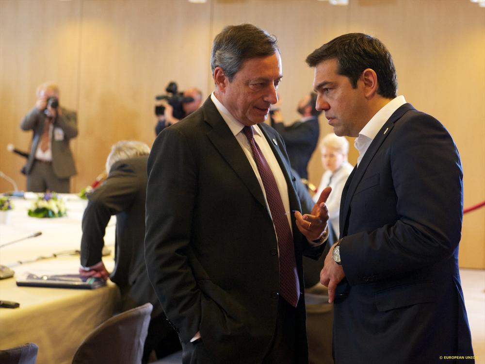 Μάριο Ντράγκι και Αλέξης Τσίπρας